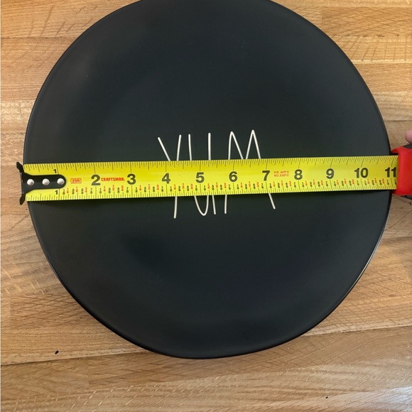 Rae Dunn Black Artisan Plate 11x11 - Picture 5 of 6